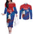 Custom Baseball Cuba 2024 Couples Matching Off The Shoulder Long Sleeve Dress and Long Sleeve Button Shirt Cuban Trogon - Dynamic Style