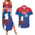 Custom Baseball Cuba 2024 Couples Matching Summer Maxi Dress and Hawaiian Shirt Cuban Trogon - Dynamic Style - Wonder Print Shop