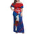 Custom Baseball Cuba 2024 Family Matching Off Shoulder Maxi Dress and Hawaiian Shirt Cuban Trogon - Dynamic Style - Wonder Print Shop