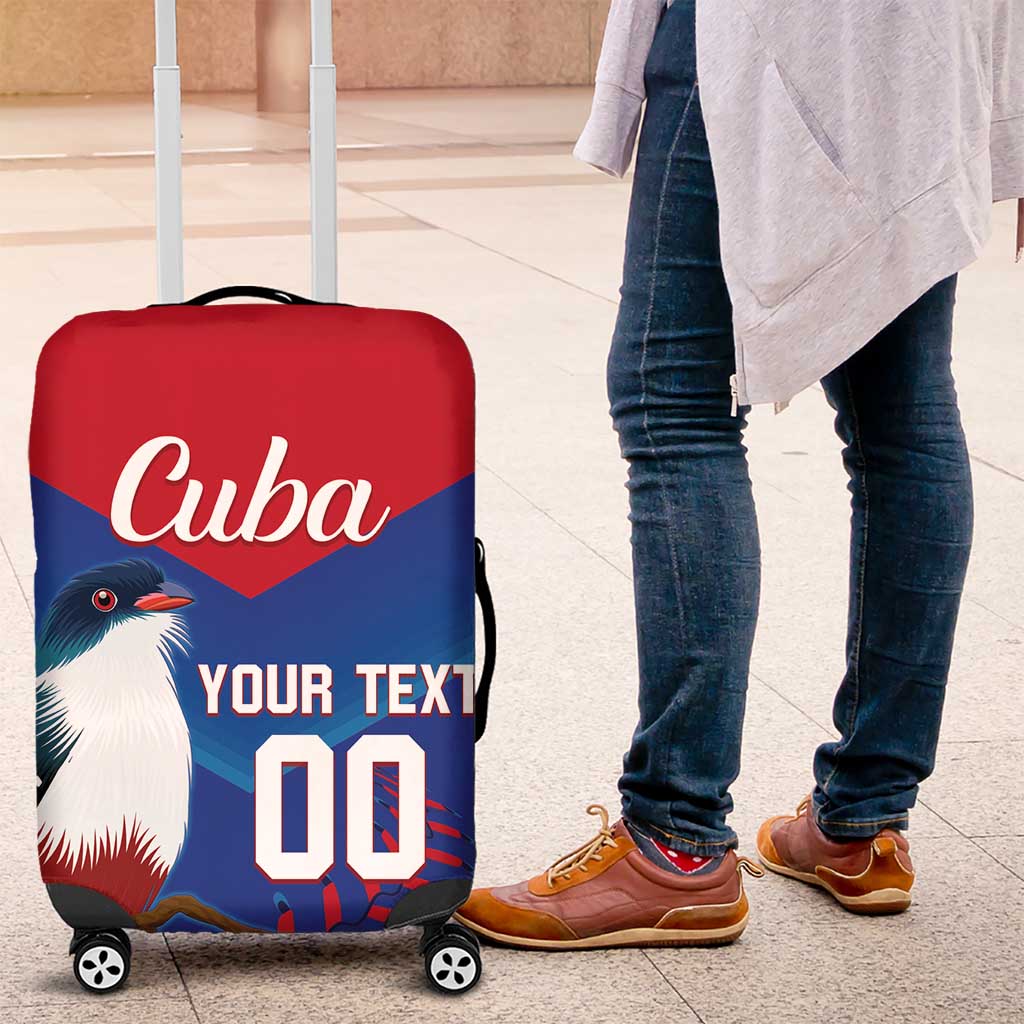 Custom Baseball Cuba 2024 Luggage Cover Cuban Trogon - Dynamic Style - Wonder Print Shop