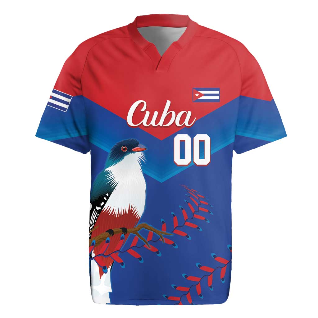 Custom Baseball Cuba 2024 Rugby Jersey Cuban Trogon - Dynamic Style - Wonder Print Shop