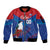 Custom Baseball Cuba 2024 Sleeve Zip Bomber Jacket Cuban Trogon - Dynamic Style - Wonder Print Shop