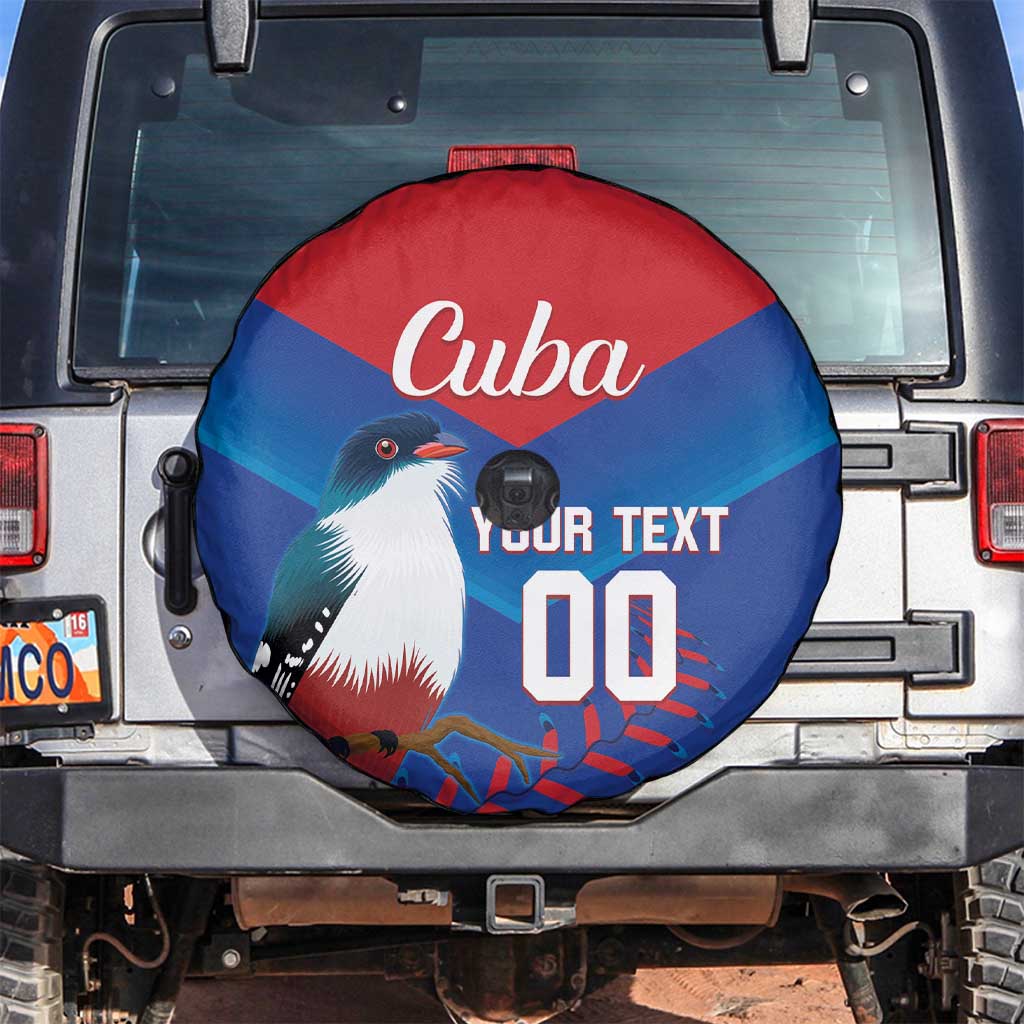 Custom Baseball Cuba 2024 Spare Tire Cover Cuban Trogon - Dynamic Style - Wonder Print Shop