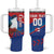 Custom Baseball Cuba 2024 Tumbler With Handle Cuban Trogon - Dynamic Style - Wonder Print Shop