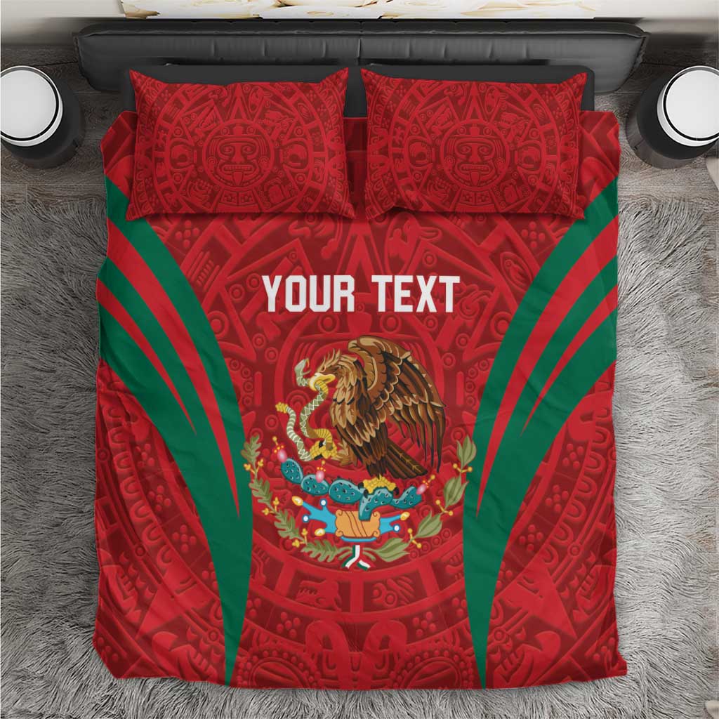 Custom Baseball Mexico 2024 Bedding Set Aztec Calendar Pattern - Dynamic Style