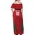 Custom Baseball Mexico 2024 Off Shoulder Maxi Dress Aztec Calendar Pattern - Dynamic Style