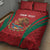 Custom Baseball Mexico 2024 Quilt Bed Set Aztec Calendar Pattern - Dynamic Style