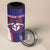 Custom Chinese Taipei 4 in 1 Can Cooler Tumbler Go Taiwanese - Baseball Style - Wonder Print Shop