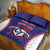 Custom Chinese Taipei Quilt Bed Set Go Taiwanese - Baseball Style - Wonder Print Shop