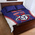 Custom Chinese Taipei Quilt Bed Set Go Taiwanese - Baseball Style - Wonder Print Shop