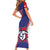 Custom Chinese Taipei Short Sleeve Bodycon Dress Go Taiwanese - Baseball Style - Wonder Print Shop