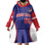 Custom Chinese Taipei Wearable Blanket Hoodie Go Taiwanese - Baseball Style - Wonder Print Shop