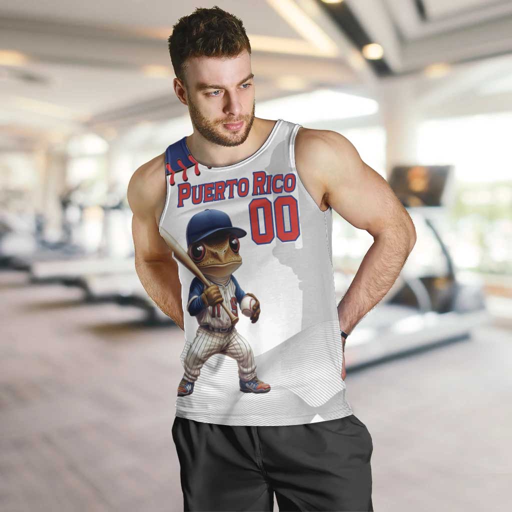 Custom Baseball Puerto Rico Men Tank Top Coqui Mascot - Dynamic Style - Wonder Print Shop