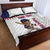 Custom Baseball Puerto Rico Quilt Bed Set Coqui Mascot - Dynamic Style - Wonder Print Shop