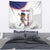 Custom Baseball Puerto Rico Tapestry Coqui Mascot - Dynamic Style