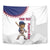 Custom Baseball Puerto Rico Tapestry Coqui Mascot - Dynamic Style