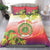 Personalized Comoros Bedding Set Coat Of Arms Mix Ylang Ylang Flower - Wonder Print Shop