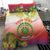 Personalized Comoros Bedding Set Coat Of Arms Mix Ylang Ylang Flower - Wonder Print Shop