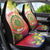 Personalized Comoros Car Seat Cover Coat Of Arms Mix Ylang Ylang Flower - Wonder Print Shop