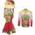 Personalized Comoros Couples Matching Mermaid Dress and Long Sleeve Button Shirt Coat Of Arms Mix Ylang Ylang Flower