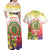 Personalized Comoros Couples Matching Off Shoulder Maxi Dress and Hawaiian Shirt Coat Of Arms Mix Ylang Ylang Flower - Wonder Print Shop