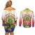 Personalized Comoros Couples Matching Off Shoulder Short Dress and Long Sleeve Button Shirt Coat Of Arms Mix Ylang Ylang Flower - Wonder Print Shop