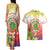 Personalized Comoros Couples Matching Tank Maxi Dress and Hawaiian Shirt Coat Of Arms Mix Ylang Ylang Flower - Wonder Print Shop