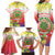 Personalized Comoros Family Matching Long Sleeve Bodycon Dress and Hawaiian Shirt Coat Of Arms Mix Ylang Ylang Flower - Wonder Print Shop