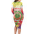 Personalized Comoros Family Matching Long Sleeve Bodycon Dress and Hawaiian Shirt Coat Of Arms Mix Ylang Ylang Flower - Wonder Print Shop