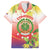 Personalized Comoros Family Matching Puletasi and Hawaiian Shirt Coat Of Arms Mix Ylang Ylang Flower - Wonder Print Shop