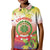 Personalized Comoros Kid Polo Shirt Coat Of Arms Mix Ylang Ylang Flower - Wonder Print Shop