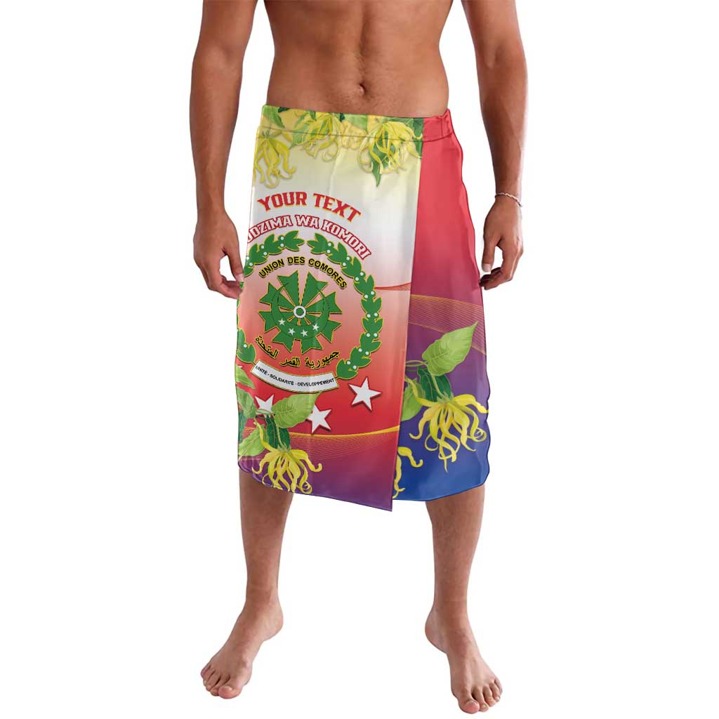 Personalized Comoros Lavalava Coat Of Arms Mix Ylang Ylang Flower - Wonder Print Shop