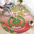 Personalized Comoros Round Carpet Coat Of Arms Mix Ylang Ylang Flower