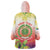 Personalized Comoros Wearable Blanket Hoodie Coat Of Arms Mix Ylang Ylang Flower