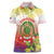 Personalized Comoros Women Polo Shirt Coat Of Arms Mix Ylang Ylang Flower - Wonder Print Shop