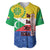 Comoros Is In My DNA Baseball Jersey Udzima wa Komori - African Paisley Pattern - Wonder Print Shop