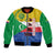 Comoros Is In My DNA Bomber Jacket Udzima wa Komori - African Paisley Pattern - Wonder Print Shop