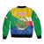 Comoros Is In My DNA Bomber Jacket Udzima wa Komori - African Paisley Pattern - Wonder Print Shop