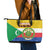 Comoros Is In My DNA Leather Tote Bag Udzima wa Komori - African Paisley Pattern - Wonder Print Shop