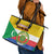 Comoros Is In My DNA Leather Tote Bag Udzima wa Komori - African Paisley Pattern - Wonder Print Shop