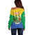 Comoros Is In My DNA Off Shoulder Sweater Udzima wa Komori - African Paisley Pattern - Wonder Print Shop