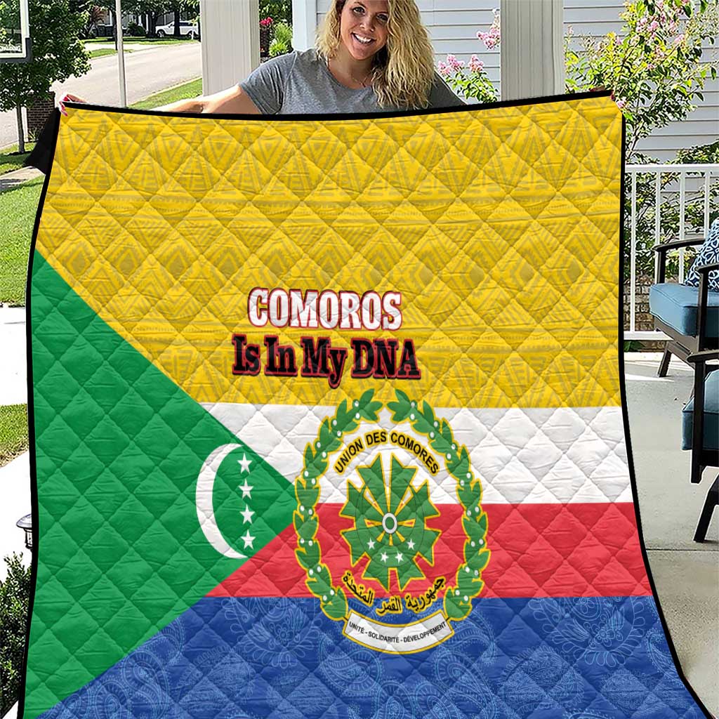 Comoros Is In My DNA Quilt Udzima wa Komori - African Paisley Pattern - Wonder Print Shop