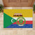 Comoros Is In My DNA Rubber Doormat Udzima wa Komori - African Paisley Pattern - Wonder Print Shop