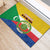 Comoros Is In My DNA Rubber Doormat Udzima wa Komori - African Paisley Pattern - Wonder Print Shop