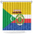 Comoros Is In My DNA Shower Curtain Udzima wa Komori - African Paisley Pattern