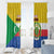 Comoros Is In My DNA Window Curtain Udzima wa Komori - African Paisley Pattern - Wonder Print Shop