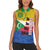 Comoros Is In My DNA Women Sleeveless Polo Shirt Udzima wa Komori - African Paisley Pattern - Wonder Print Shop