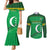 Custom Comoros Football Couples Matching Mermaid Dress and Long Sleeve Button Shirt Allez Les Coelacantes