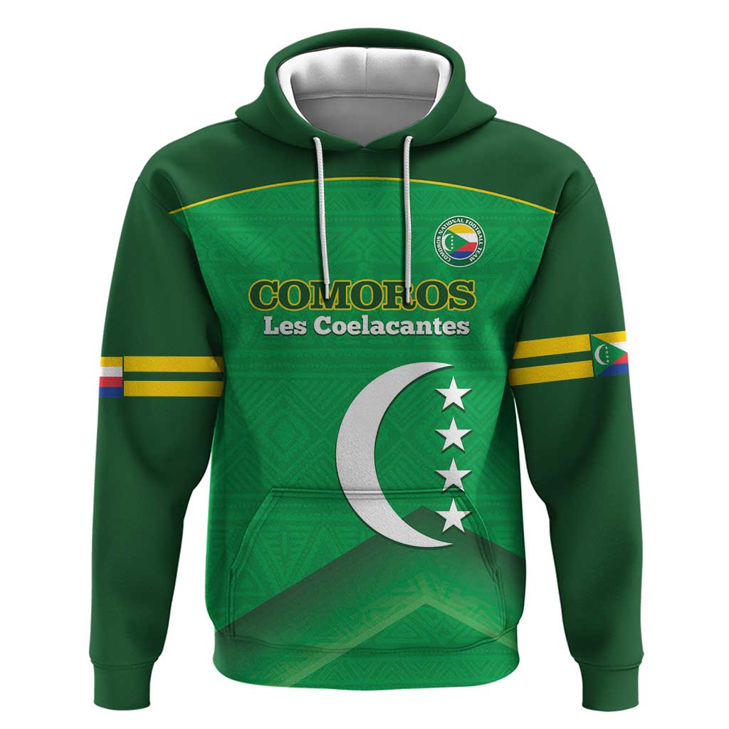 Custom Comoros Football Hoodie Allez Les Coelacantes - Wonder Print Shop