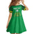 Custom Comoros Football Kid Short Sleeve Dress Allez Les Coelacantes - Wonder Print Shop